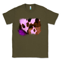 Army Green Purple Western Wood Cowhide Frame Classic Tee - Bettercallsaul