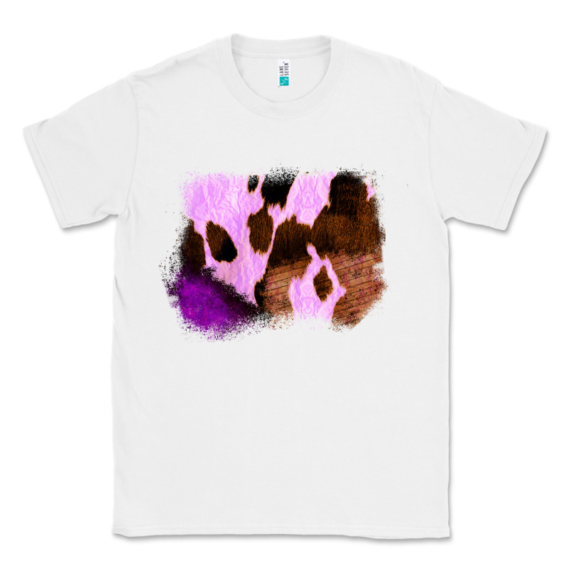 Purple Western Wood Cowhide Frame Classic Tee by Bettercallsaul | Teevron