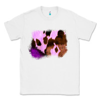 White Purple Western Wood Cowhide Frame Classic Tee - Bettercallsaul
