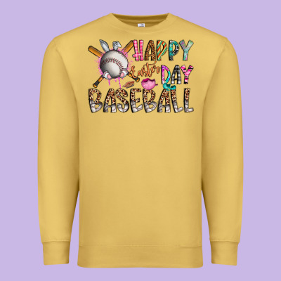 Happy Easter Day Baseball Premium Sweatshirt Designed By Cowhidedigitalart