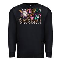 Black happy easter day baseball Premium Sweatshirt - CowhideDigitalArt