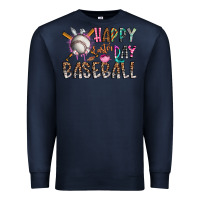 Navy happy easter day baseball Premium Sweatshirt - CowhideDigitalArt