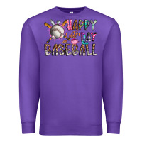 Purple happy easter day baseball Premium Sweatshirt - CowhideDigitalArt