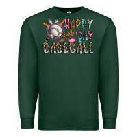 Sports Green happy easter day baseball Premium Sweatshirt - CowhideDigitalArt