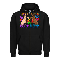 Black LGBTQ+ You Are Safe Here Zipper Hoodie - BundleAndBundleShop
