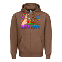 Chestnut LGBTQ+ You Are Safe Here Zipper Hoodie - BundleAndBundleShop