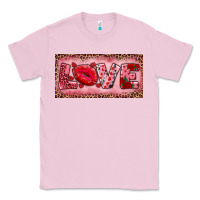 Bubblegum Pink Pink Love Kiss Valentine's Day Classic Tee - RanaPortraitStore
