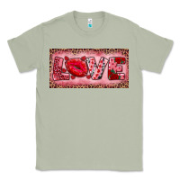 Matcha Pink Love Kiss Valentine's Day Classic Tee - RanaPortraitStore