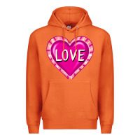 Carrot valentine's day hearts Premium Hoodie - FaDigitalArtStudio