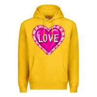 Lemon valentine's day hearts Premium Hoodie - FaDigitalArtStudio