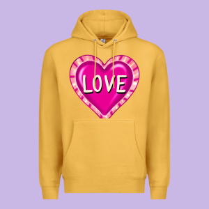 Valentine's Day Hearts Premium Hoodie Designed By Fadigitalartstudio