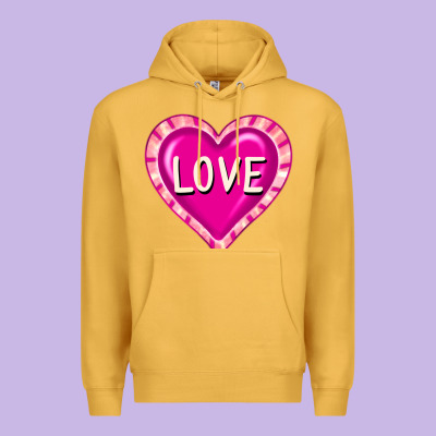 Valentine's Day Hearts Premium Hoodie Designed By Fadigitalartstudio