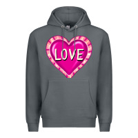 Rock valentine's day hearts Premium Hoodie - FaDigitalArtStudio