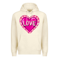 Sandshell valentine's day hearts Premium Hoodie - FaDigitalArtStudio