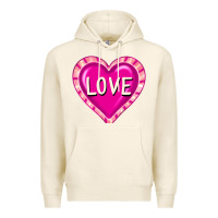 Tofu valentine's day hearts Premium Hoodie - FaDigitalArtStudio