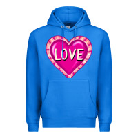 True Royal valentine's day hearts Premium Hoodie - FaDigitalArtStudio