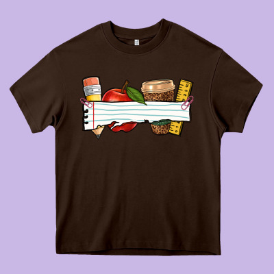 Teacher Custom Heavy Core Tee Designed By Nancycooperartshop