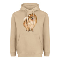 Mushroom Pomeranian Dog Illustrations Heavyweight Hoodie - LillyAllenDesigns