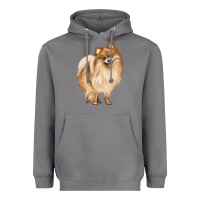 Storm Pomeranian Dog Illustrations Heavyweight Hoodie - LillyAllenDesigns