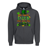 Smoke who needs luck when you're this cute Zipper Hoodie - FaDigitalArtStudio