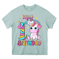 Arona my 1 st birthday with little cute unicorn Heavy Core Tee - NancyCooperArtShop