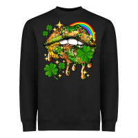 St. Patrick's Day Lips Heavyweight Sweatshirt | Teevron
