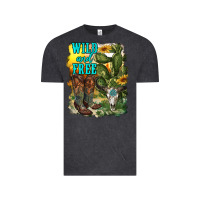 Vintage Black wild and free cowgirl boots Vintage Tee - RanaPortraitStore