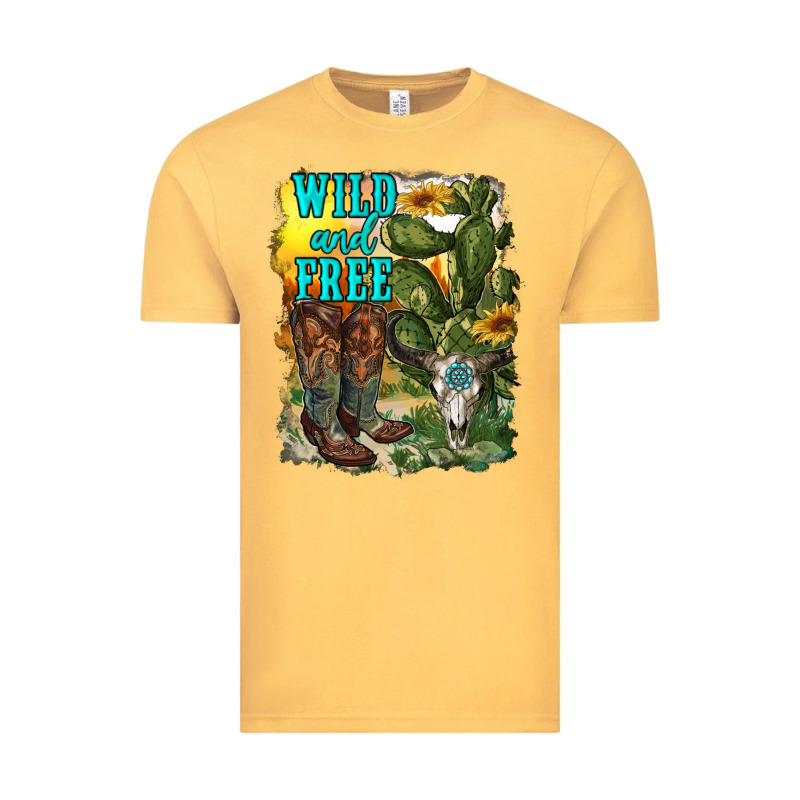 Wild And Free Cowgirl Boots Vintage Tee by RanaPortraitStore | Teevron