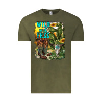 Vintage Olive wild and free cowgirl boots Vintage Tee - RanaPortraitStore