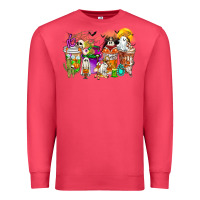 Cardinal Halloween Western Boo Coffee Cups Premium Sweatshirt - CowhideDigitalArt