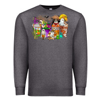 Charcoal Heather Halloween Western Boo Coffee Cups Premium Sweatshirt - CowhideDigitalArt