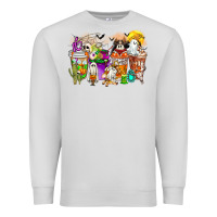 Dove Grey Halloween Western Boo Coffee Cups Premium Sweatshirt - CowhideDigitalArt