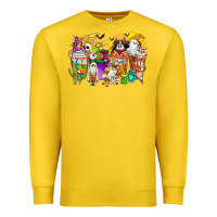 Lemon Halloween Western Boo Coffee Cups Premium Sweatshirt - CowhideDigitalArt