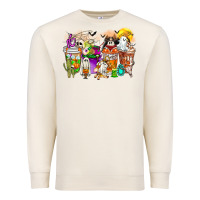 Sandshell Halloween Western Boo Coffee Cups Premium Sweatshirt - CowhideDigitalArt