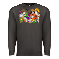 Smoke Halloween Western Boo Coffee Cups Premium Sweatshirt - CowhideDigitalArt