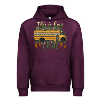 Mauve Wine this is how i roll school bus camouflage Urban Hoodie - Artiststas