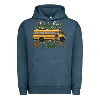 Pigment Midnight Navy this is how i roll school bus camouflage Urban Hoodie - Artiststas