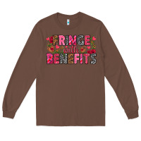 Chestnut Fringe with benefits Valentine's Day Long Sleeve Tee - HowdyJamesFarm