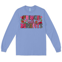 Colony Blue Fringe with benefits Valentine's Day Long Sleeve Tee - HowdyJamesFarm