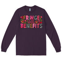 Plum Fringe with benefits Valentine's Day Long Sleeve Tee - HowdyJamesFarm