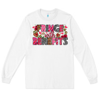 White Fringe with benefits Valentine's Day Long Sleeve Tee - HowdyJamesFarm