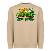 Mushroom St. Patrick's Day Baseball Heavyweight Sweatshirt - HowdyJamesFarm
