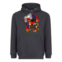 Smoke Basketball Gnome Heavyweight Hoodie - CowhideDigitalArt