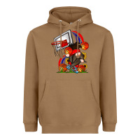 Toasted Coconut Basketball Gnome Heavyweight Hoodie - CowhideDigitalArt