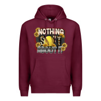 Burgundy Nothing Soft About It Premium Hoodie - FaDigitalArtStudio