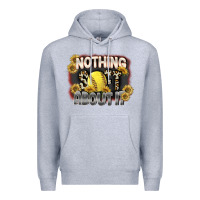 Heather Grey Nothing Soft About It Premium Hoodie - FaDigitalArtStudio