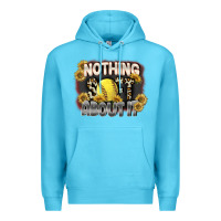 Ocean Blue Nothing Soft About It Premium Hoodie - FaDigitalArtStudio