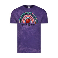 Cloud Purple sixth grade rainbow Vintage Tee - RanaPortraitStore