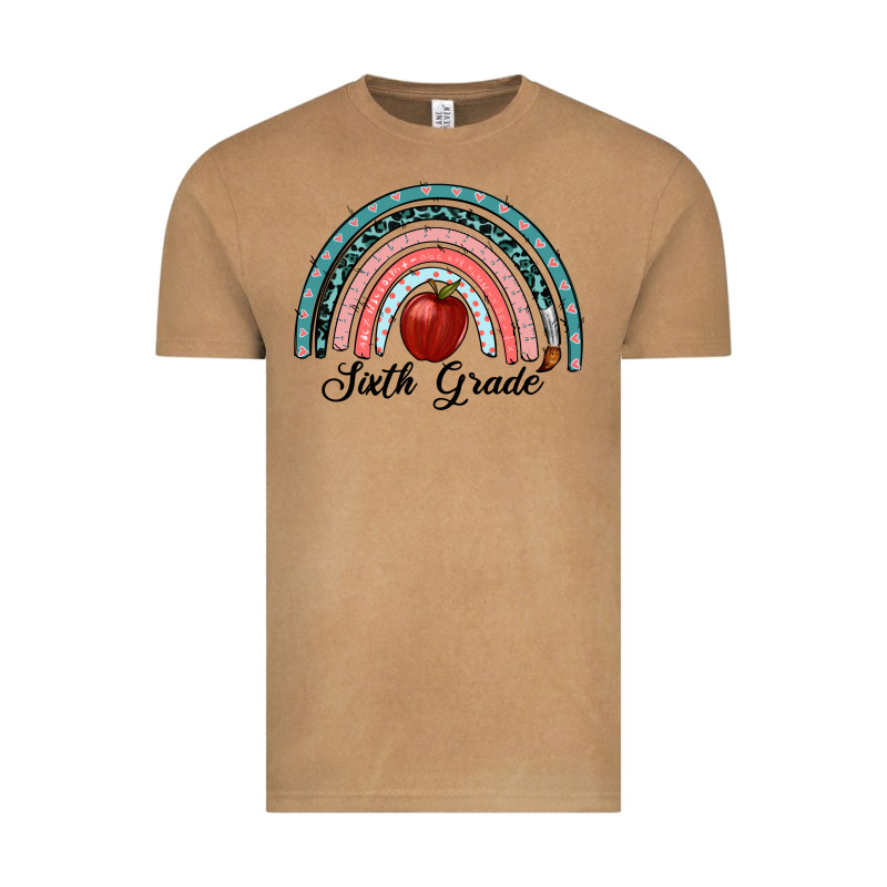 Sixth Grade Rainbow Vintage Tee by RanaPortraitStore | Teevron