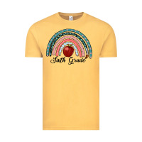 Vintage Mustard sixth grade rainbow Vintage Tee - RanaPortraitStore